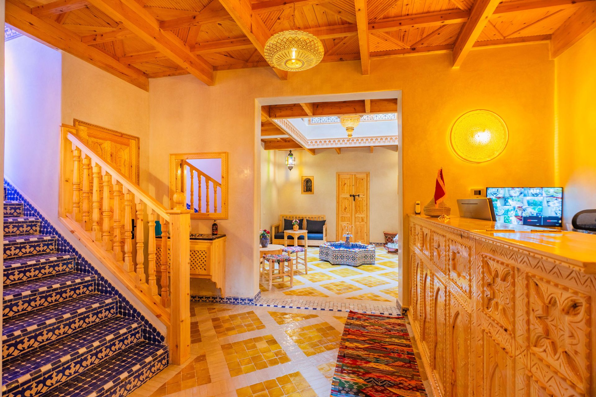 Inside Riad Berber Towers